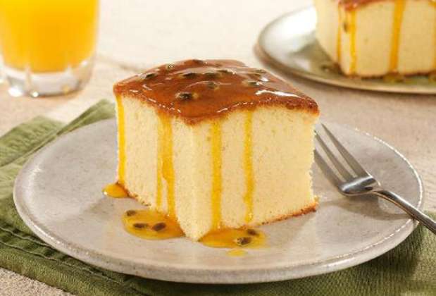 Bolo de maracujá. Foto: Gastronomia e Negócios