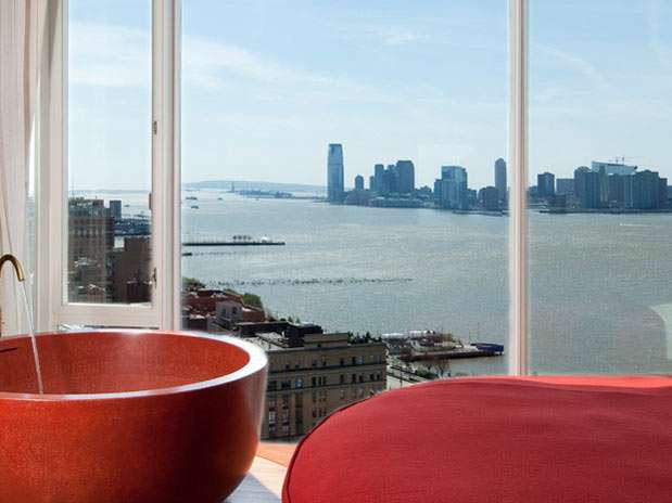 The Standard High Line - Nova York: as suítes de alto padrão do hotel têm um bar totalmente abastecido, uma banheira e uma vista incrível da cidade Foto: Divulgação