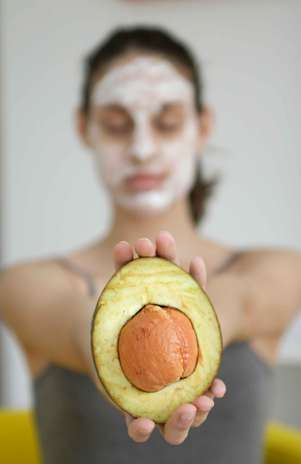 Mascara facial de abacate Mascara facial de abacate