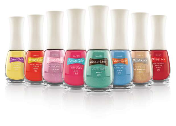 Coleção Pin Up: inspirada nas modelos dos anos 1950 e 1960, a nova linha da Beauty Color é composta de oito cores, que vão desde os tons pastel até os cítricos, seguindo as tendências internacionais para as unhas Foto: Divulgação