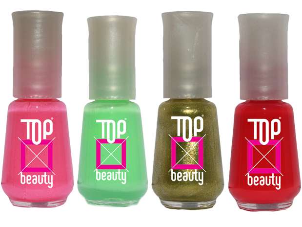 Linha Its Time: a nova coleção da Top Beauty traz diversos esmaltes para criar o clima de verão. Os tons metalizados aparecem com força, ao lado de um vermelho com fundo rosa. O verde aparece em uma versão puxada para o dourado e a tendência candy colors marca presença no verde menta, em rosas e nos tons de azul Foto: Divulgação