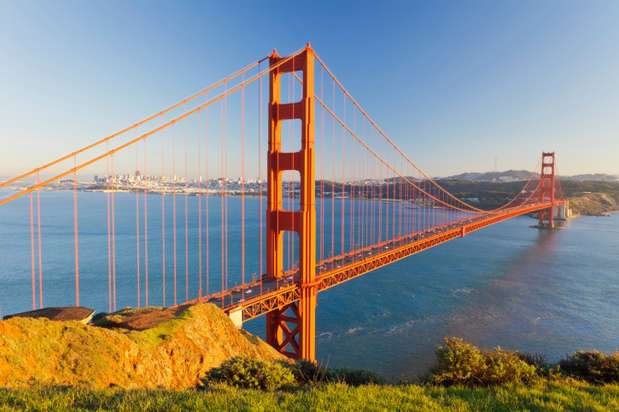 10. Em décimo lugar ficou a ponte Golden Gate, em São Francisco, nos Estados Unidos Foto: Getty Images