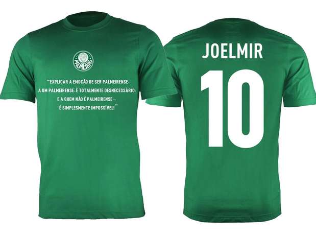 Camisa do Palmeiras recebeu layout especial para homenagear o jornalista Joelmir Beting Foto: Reprodução Camisa do Palmeiras recebeu layout especial para homenagear o jornalista Joelmir Beting Foto: Reprodução