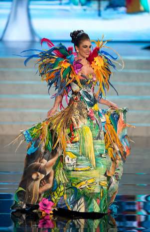 A representante brasileira homenageou a fauna e a flora do País Foto: Miss Universo Organization / Divulgação