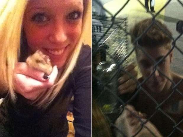 Victoria foi a fã escolhida por Bieber para cuidar de Pac Foto: Twitter / Reprodução