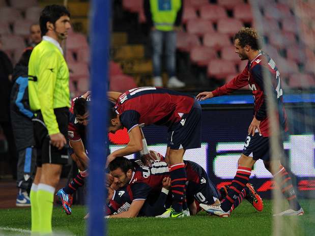 Bologna conseguiu gols da vitória aos 40min e aos 44min do segundo tempo, com Kone e Portanova Foto: Getty Images