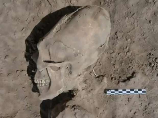 Segundo cientistas, a deformação era feita intencionalmente Foto: Inah / Divulgação Segundo cientistas, a deformação era feita intencionalmente Foto: Inah / Divulgação