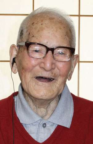 Kimura tem sete filhos - cinco dos quais ainda vivem -, 14 netos, 25 bisnetos e 13 tataranetos Foto: AFP