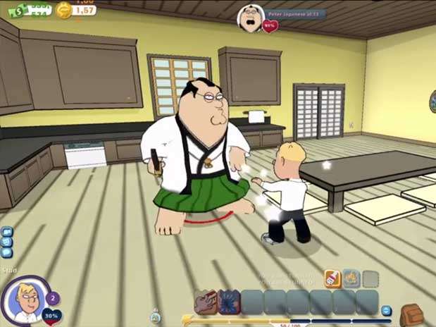 Imagem do game baseado na série 