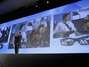 Samsung mostra TV OLED que permite que o usuário assista a dois programas ao mesmo tempo. A alta velocidade permite que a tela OLED exiba as imagens simultâneas com grande qualidade Foto: Reuters