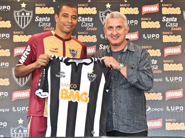 Gilberto Silva foi apresentado nesta terça-feira pelo Atlético-MG Foto: Bruno Cantini/Clube Atlético Mineiro / Divulgação