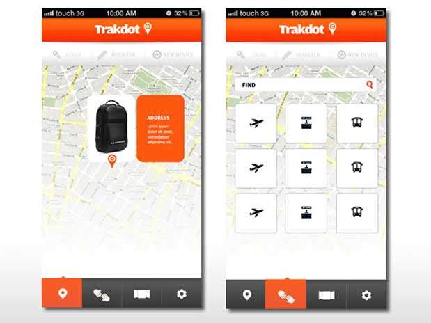 Aplicativo mostra localização da bagagem Foto: Reprodução