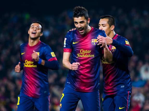 Villa marcou duas vezes, e Barcelona fez 5 no Córdoba Foto: Getty Images