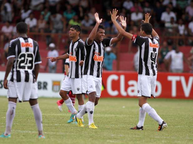 Jogadores do Atlético-MG celebram vaga conquistada na Copa São Paulo Foto: José Luis Silva / Futura Press