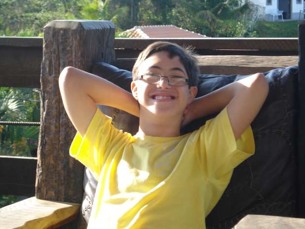Lucca, 14 anos, estuda em uma escola regular da rede privada Foto: Arquivo Pessoal