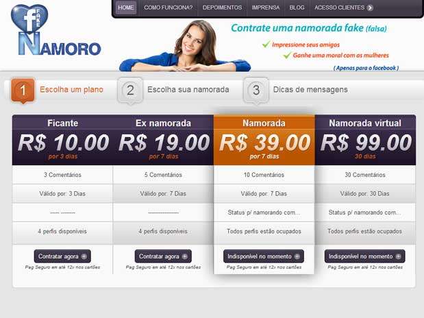 Serviço fornece quatro planos de assinatura Foto: Reprodução Serviço fornece quatro planos de assinatura Foto: Reprodução