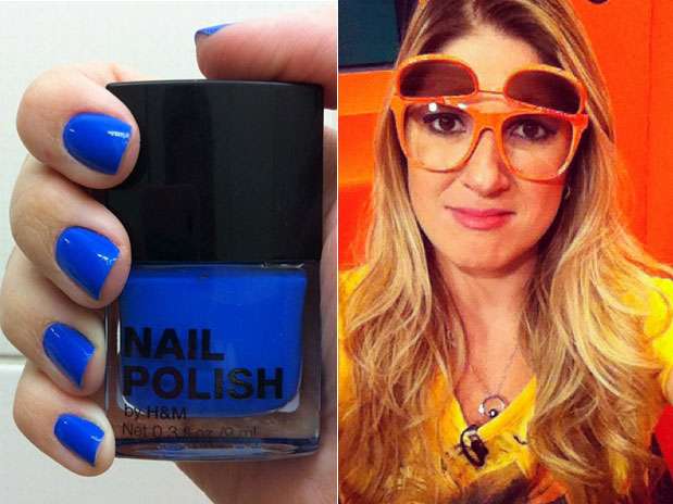 \"Muito amor pelo meu novo esmalte\", escreveu Dani Calabresa ao publicar foto do Nail Polish, da H&M Foto: Instagram / Divulgação