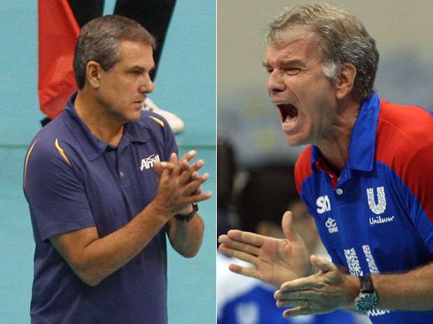 Unilever, comandada por Bernardinho, já havia superado o Amil, de Zé Roberto, no primeiro turno da Superliga Foto: Luiz Doro/Adorofoto/André Portugal/Vipcomm / Divulgação Unilever, comandada por Bernardinho, já havia superado o Amil, de Zé Roberto, no primeiro turno da Superliga Foto: Luiz Doro/Adorofoto/André Portugal/Vipcomm / Divulgação