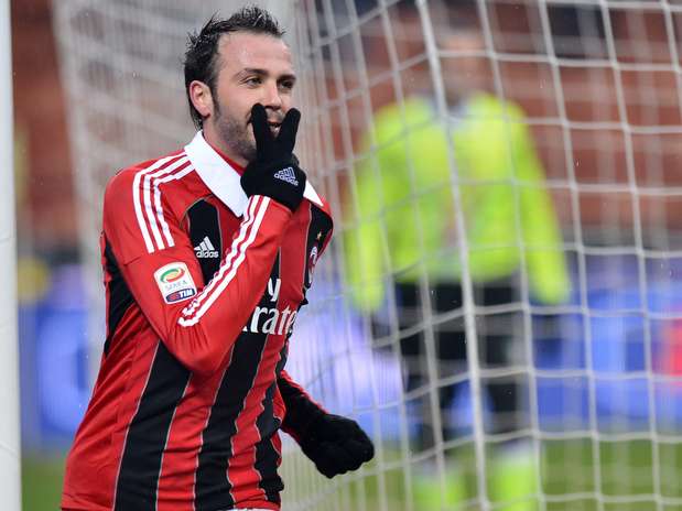 Pazzini já havia marcado três gols sobre o Bologna, no primeiro turno do Campeonato Italiano Foto: Getty Images
