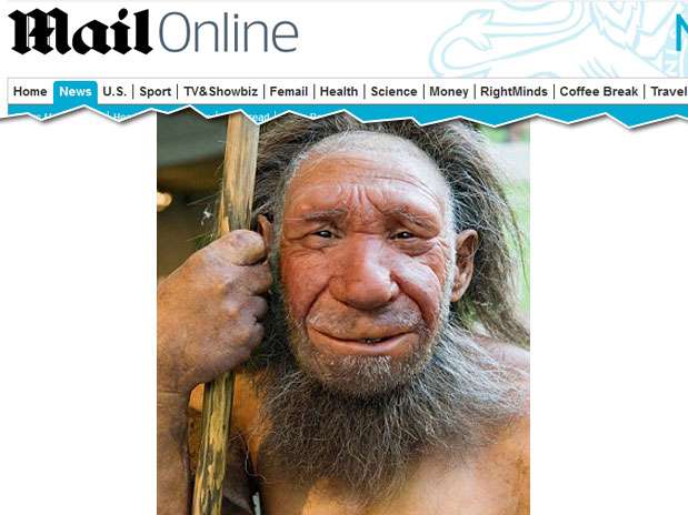 Modelo mostra como seria a espécie extinta há mais de 33 mil anos Foto: Reprodução/Daily Mail
