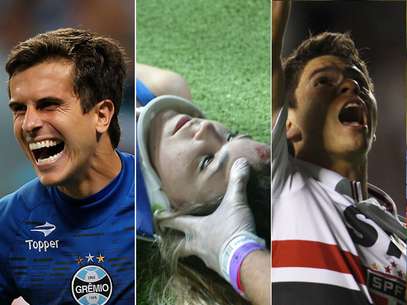A quarta-feira contou com jogos movimentados no futebol mundial. De drama nos pênaltis e susto das arquibancadas na classificação do Grêmio a viradas pela América do Sul, confira a seguir as emoções que aconteceram Foto: AFP/EFE / AP