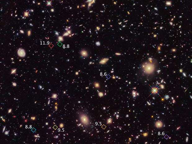 Galáxias tem pouco menos que a idade do Universo Foto: Nasa/ESA / Divulgação