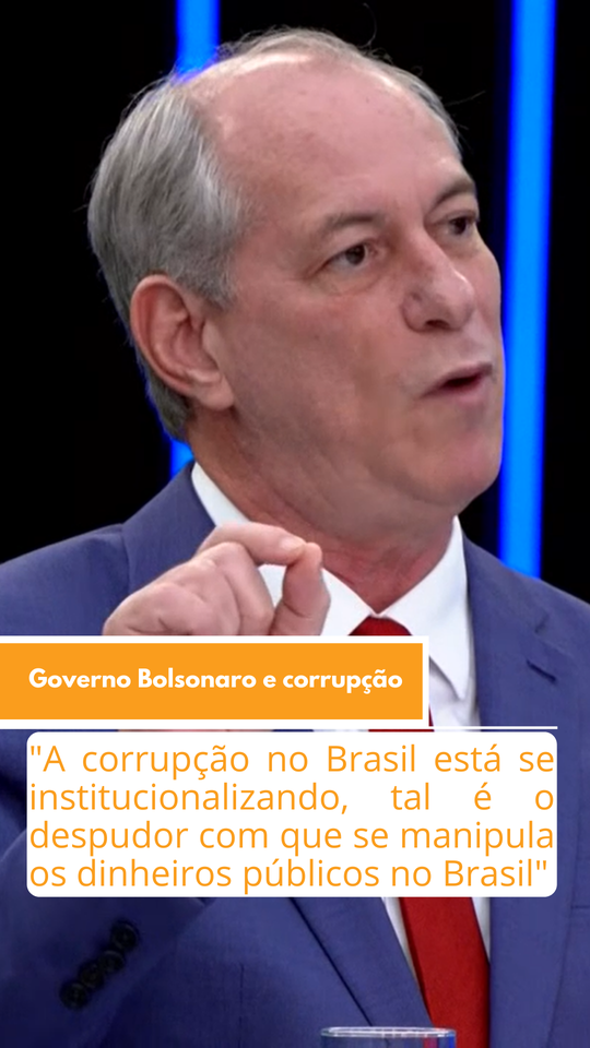 8 frases ditas por Ciro Gomes em sua entrevista ao JN