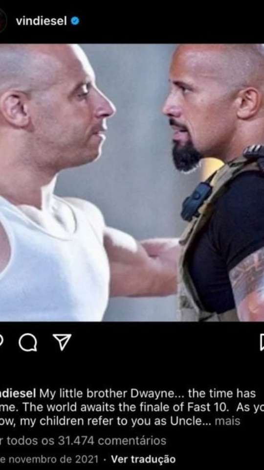 Vin Diesel e The Rock: entenda a treta dos astros de Velozes e Furiosos -  NerdBunker