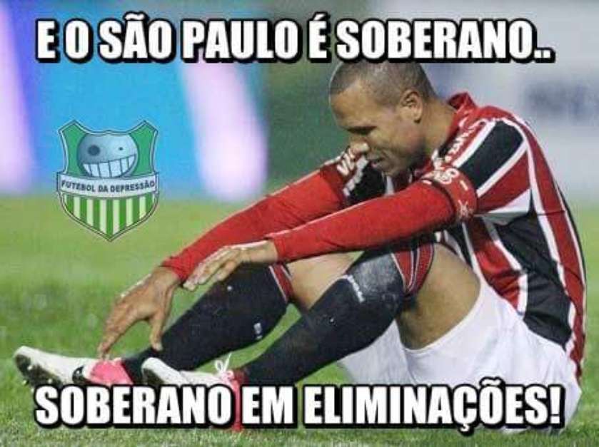 Memes da eliminação do São Paulo da Libertadores 2015 Foto: Facebook / Reprodução