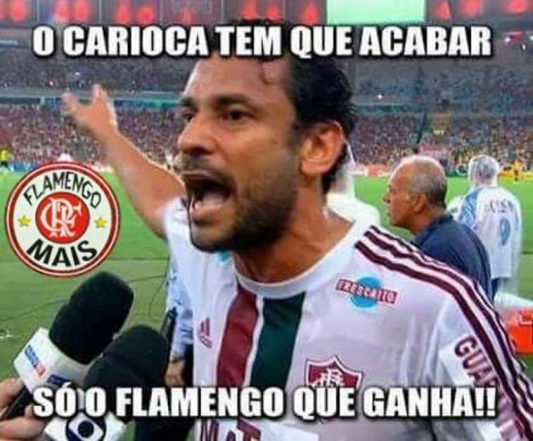 Rubro-negros comemoram título da Taça Guanabara Foto: Reprodução / Humor Esportivo