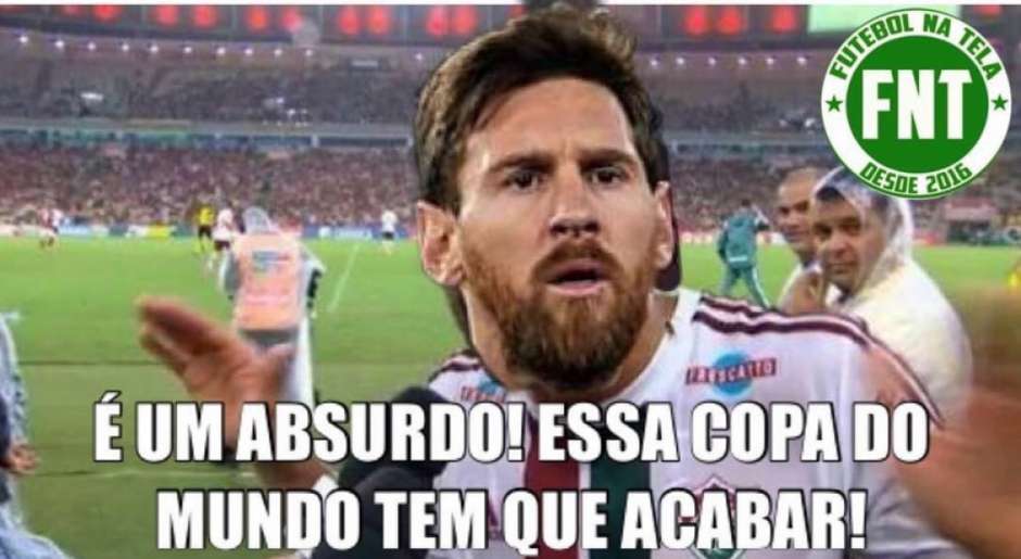 Humor na Copa: os memes de Croácia 3-0 Argentina Foto: Reprodução / Humor Esportivo