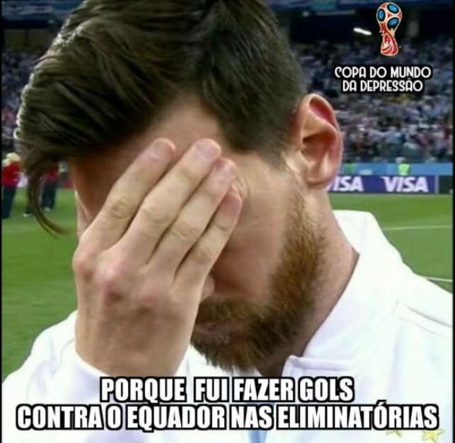 Humor na Copa: os memes de Croácia 3-0 Argentina Foto: Reprodução / Humor Esportivo