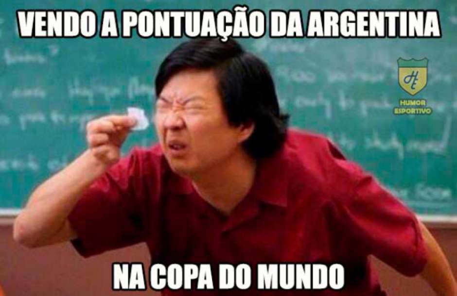 Humor na Copa: os memes de Croácia 3-0 Argentina Foto: Reprodução / Humor Esportivo