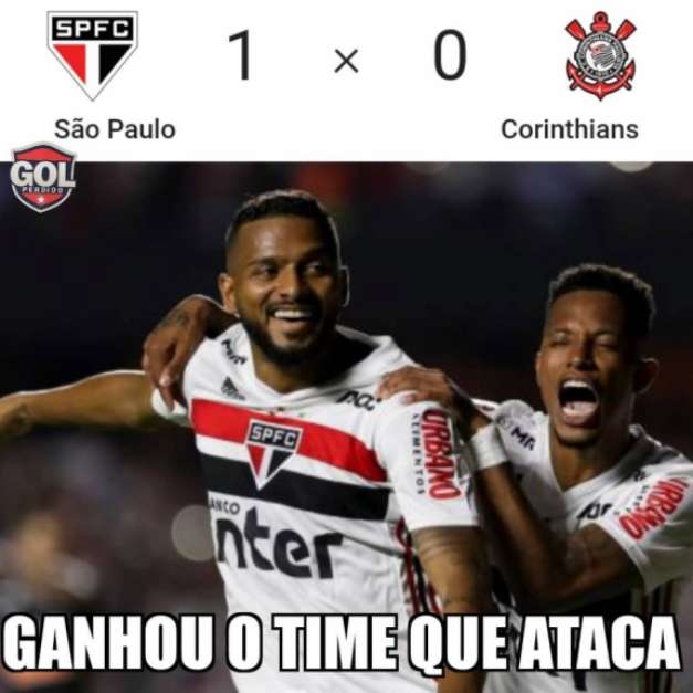 Brasileirão: os memes de São Paulo 1 x 0 Corinthians Foto: Reprodução / Humor Esportivo